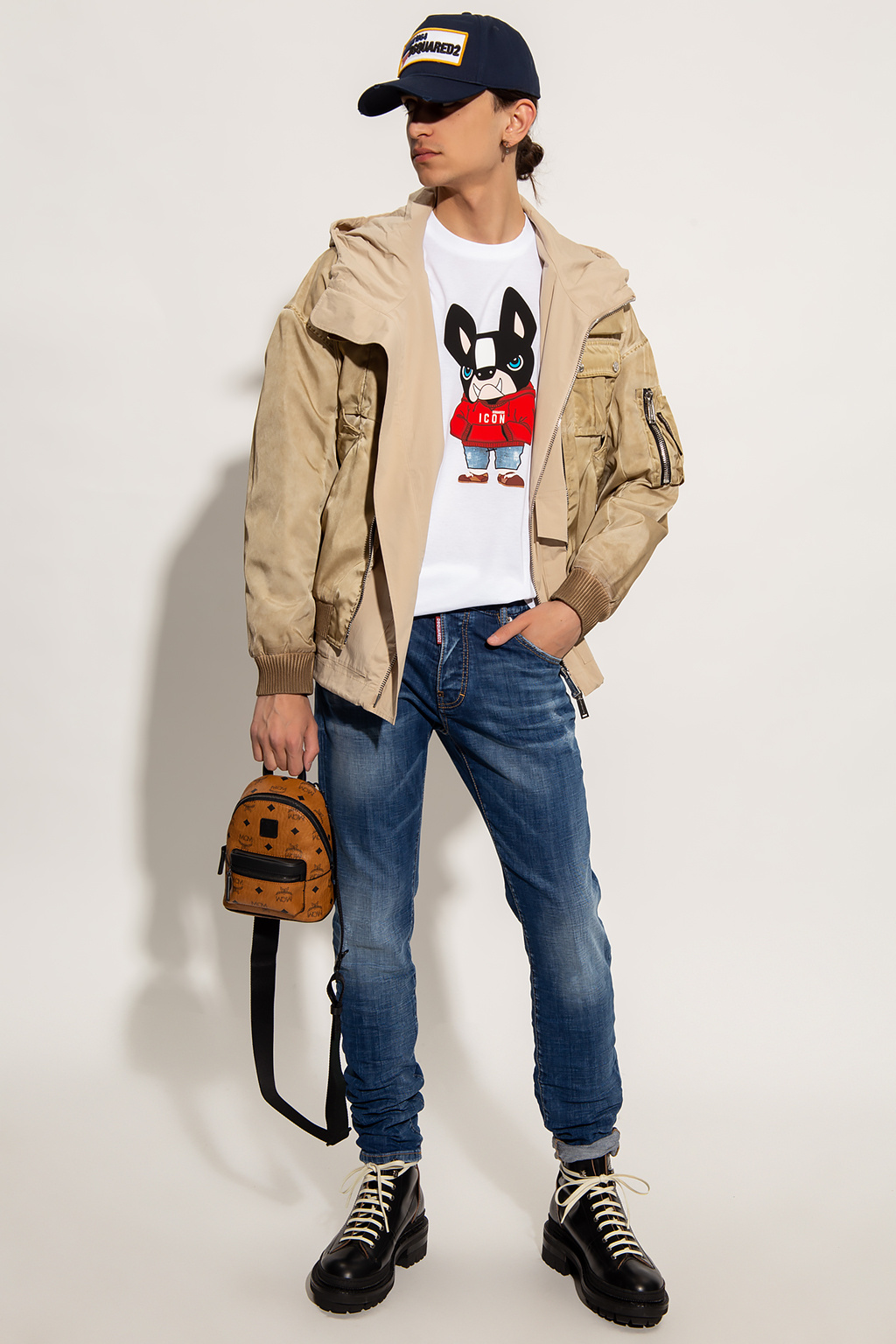 deresデレスsecret heart shirt jaket ecru 白